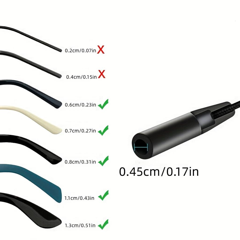 3 Stück Brillenband Sportbrillen-Trägerband für Damen Herren, Verstellbares Sonnenbrillenband Augenbrillen-Kordelband