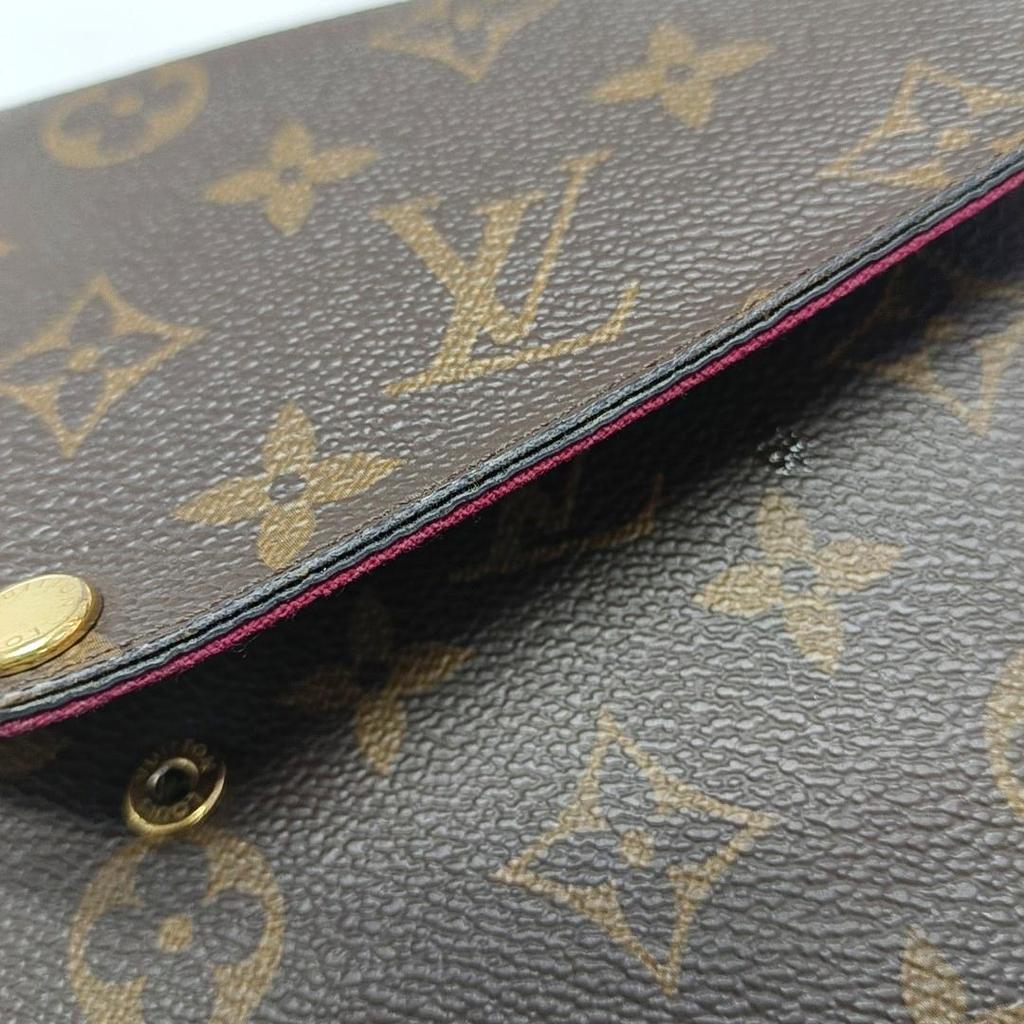 [Pre-Owned] Felicie Pochette Classic Monogram Coated Canvas And Leather Three-In-One Chain Bag - Good #F0Q87B