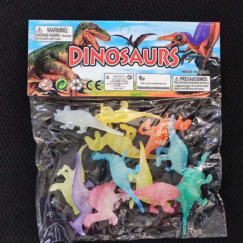 

12PCS Glow in Dark Mini Dinosaur Figures Small Luminous Toys Birthday Party Favors Stocking Stuffers Kids Classroom Prizes