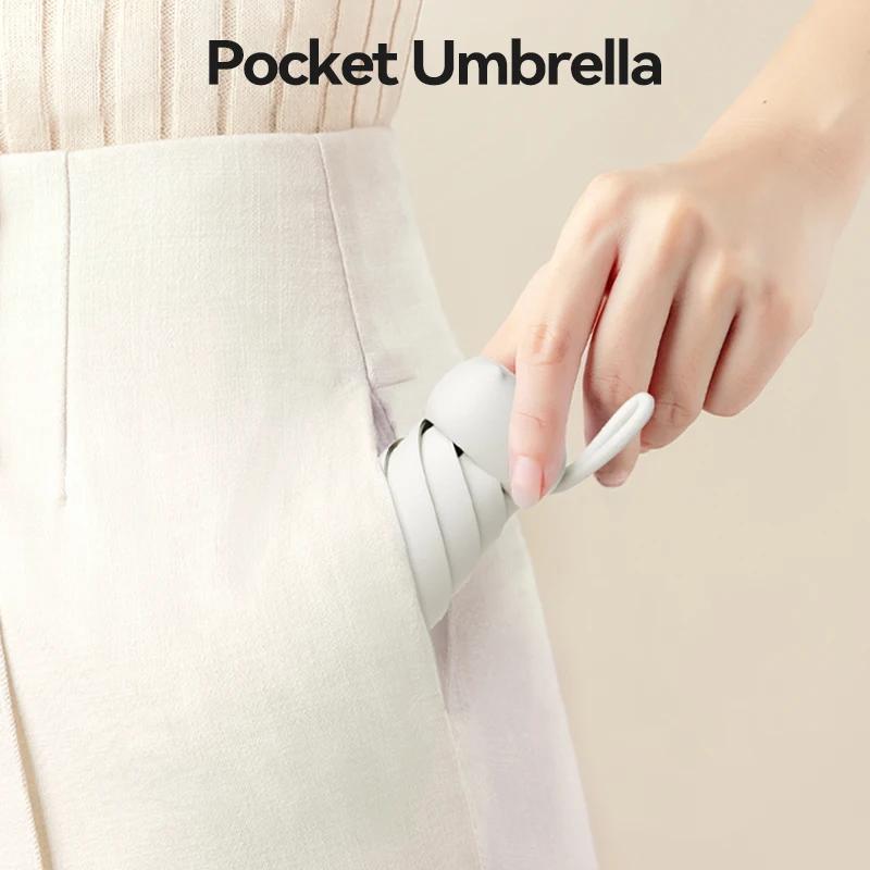 Cute Mini Umbrella UV Protection, Pocket Sun Umbrella for Women, Portable Travel Parasol, Small 5 Folding Umbrella Windproof