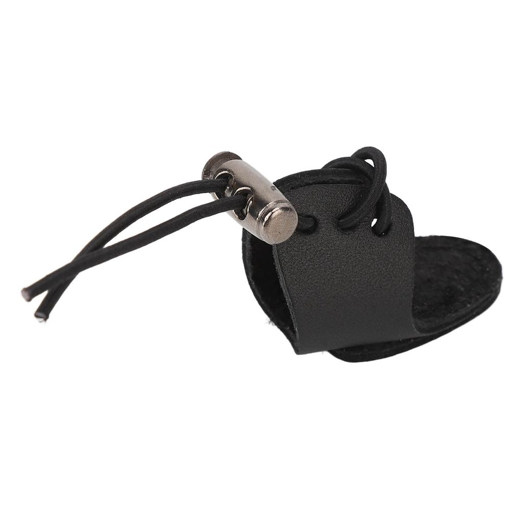 Archery Finger Guard Cowhide Elastic Finger Tab for 20 to 50lb Bow