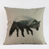 Animal Landscape Special Design Style Throw Pillow Case Rabbit Wolf Dog Elk Home Decor Living Room Sofa Cushion Cover Cojines