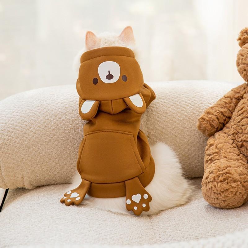 Spring and Autumn Thin Three-dimensional Mushroom Sweater Dog Clothes Teddy Bigbear Cat Medium Small Dog Pet Clothes