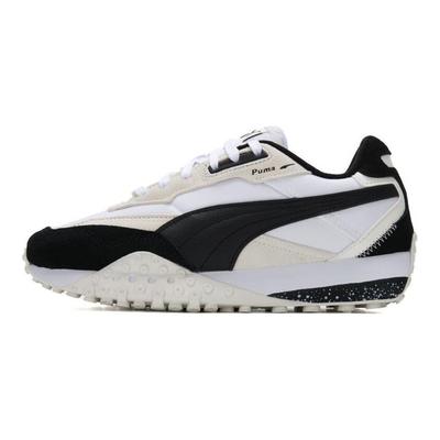 Blktop Rider Fashion Retro Shock Absorbing Non-Slip Wear-Resistant Low-Top Casual Running Shoes Unisex Sneaker Black White 392725-37