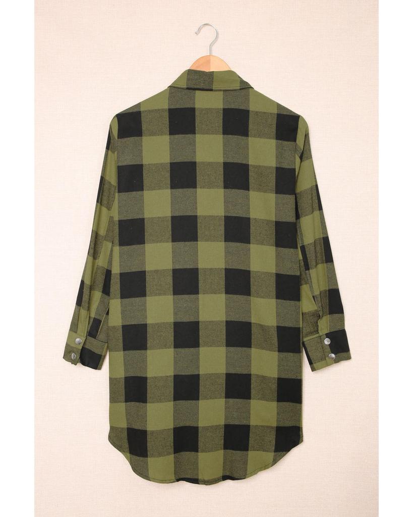 Azura Exchange Plaid Shirt Coat