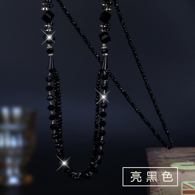 Long Crystal Alluring Necklace For Women Featuring Stylish Geometric Elements Versatility And