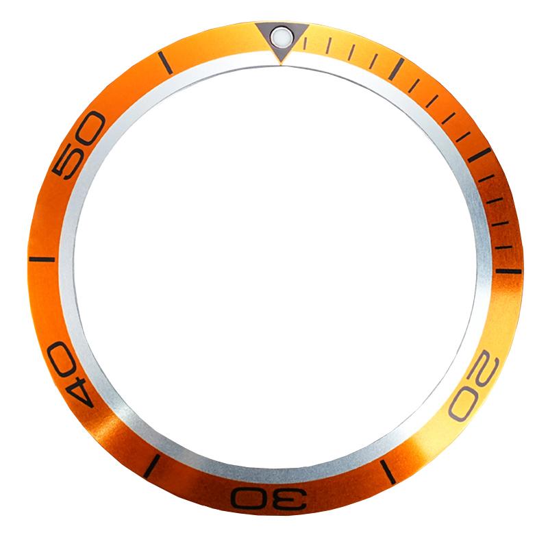 For Omega Seamaster 600 Dial Outer Ring Old Model Aluminum Bezel Outer Ring Bezel Mouth luminous Bead Scale Ring Accessory 38x30.7mm