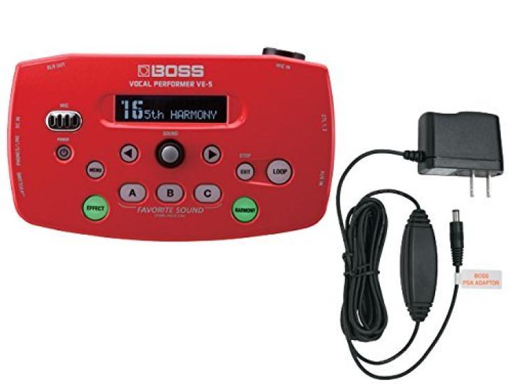 BOSS VE-5 Red [VE-5-RD] + Genuine AC Adapter [PSA-100S2] Set