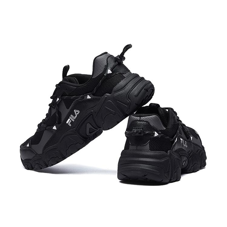 New FILA Fluid Slip Resistant And Breathable Low top Casual Shoes Men's Black F12M034129FBK