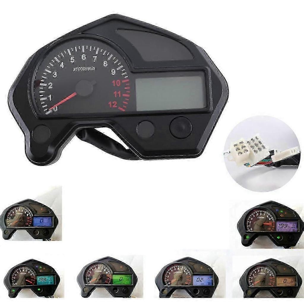 Motorcycle Digital Meter Assembly for 2000 Speedometer Odometer Gauge Gear Indicator Meter Instrume