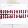 30pcs Cats Eye Press on Nail Almond/Short Square/Coffin Fake Nail Acrylic False Nail,Stick on Nail Glues on Nail Kit