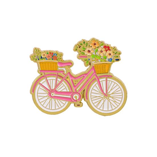 Zinc Alloy Brooch Pin, Enamel Paint Corrosion-Resistant Lapel Pin, Flower Bear Style Metal Badge with Stable Back-Buckle Pin for Clothes Hats