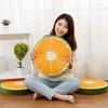 Relaxing 33cm 3D Fruit Seat Cushion Funny Fruit Butt Relaxing Round Cushion Throw Pillows Chair