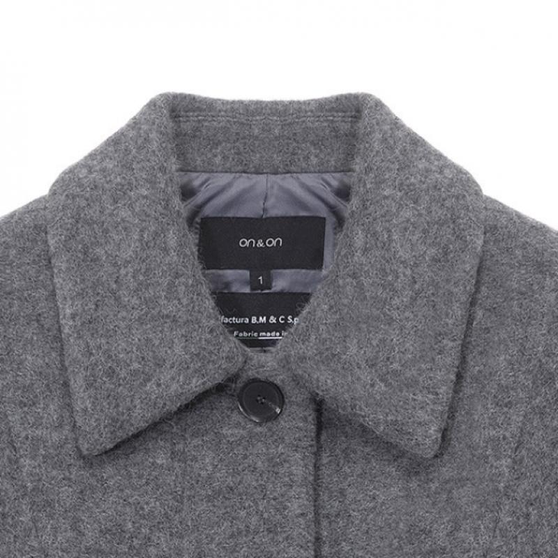 Hairy Wool Single Mac Coat New4whb22