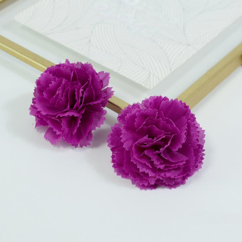 50Pcs Marigold Flower Heads Bulk Indian Silk Artificial Flower for Diwali Diy Wreath Garland Craft Home Room Wedding Party Decor