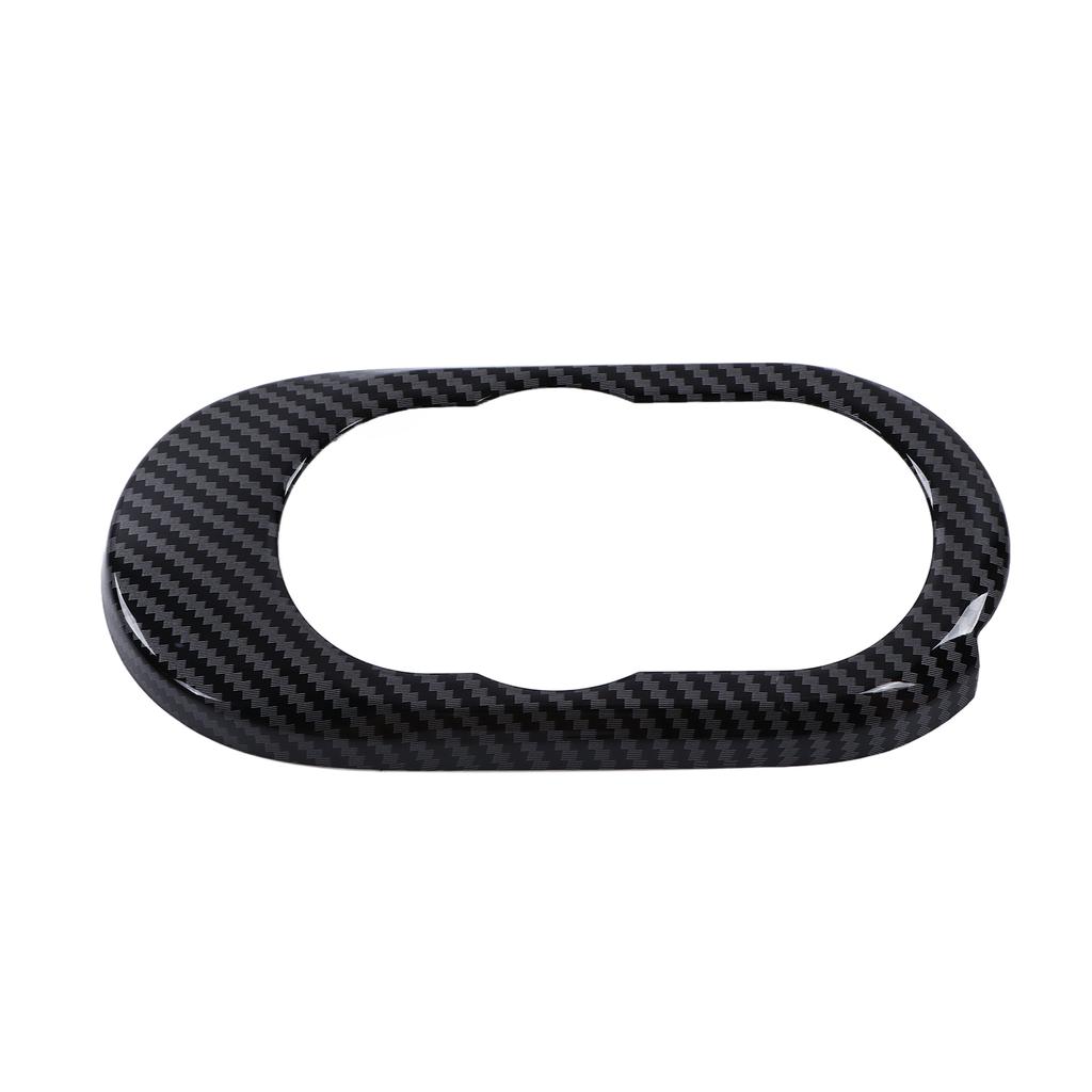Acabamento de Capa de Botão de Controle Multimídia Estilo Fibra de Carbono Substituição para Hatchback F55 F56 F57