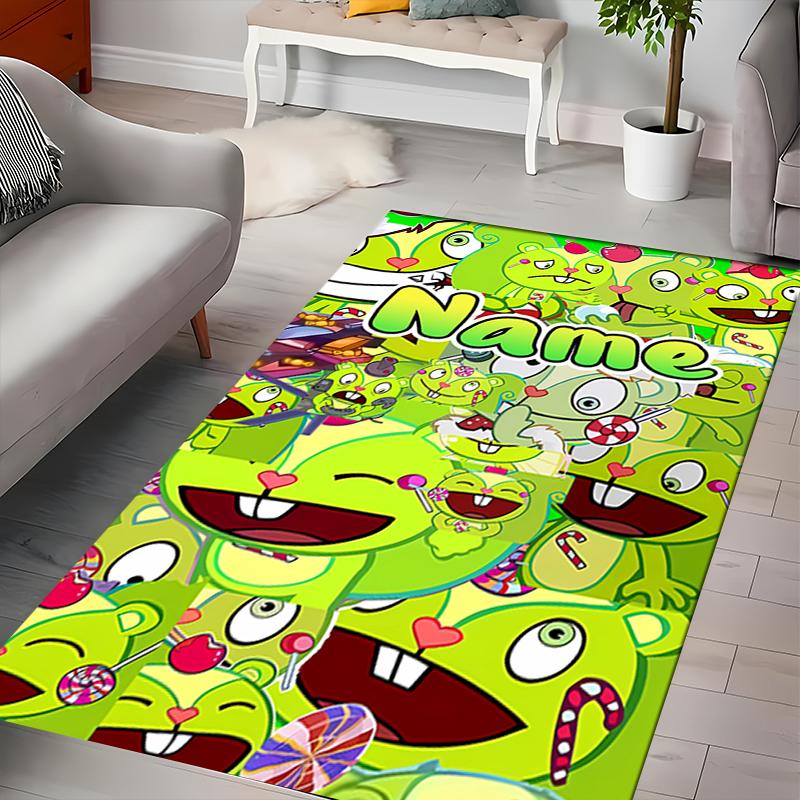 Custom personalization Happy Tree Friends Area Rug - Perfect For Kitchen, Bathroom,Laundry Room Decor Large Size Available,Gift All Seasons