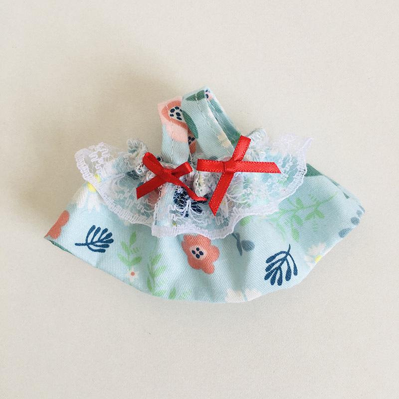 בגדי בובת קטיפה ויניל חמודה 17 ס"מ קופסה עיוורת - תליון LaBuBu שמלת אביזרים