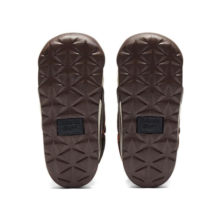 ONITSUKA TIGER Admix Runner Comfortable Durable Non-Slip Low-Top Walking Shoes Baby Shoes Gray Brown 1184A088-020