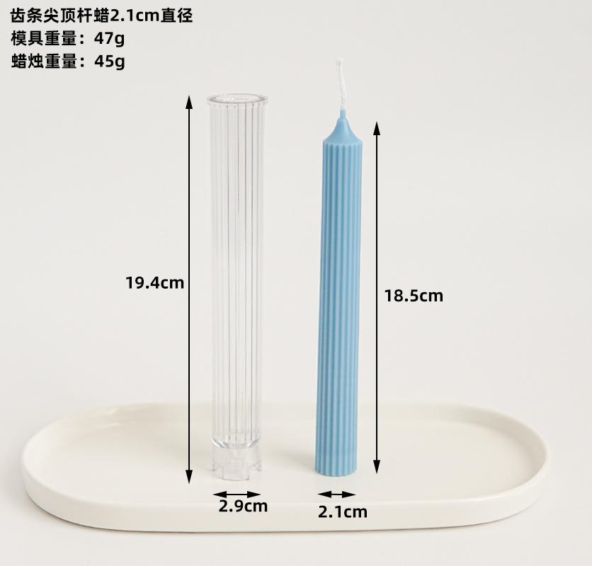 

Striped Column Candle Mold Triangle Rectangle Pillar Plastic Mold DIY Candle Making Kit Forms Mold For Home Decoration