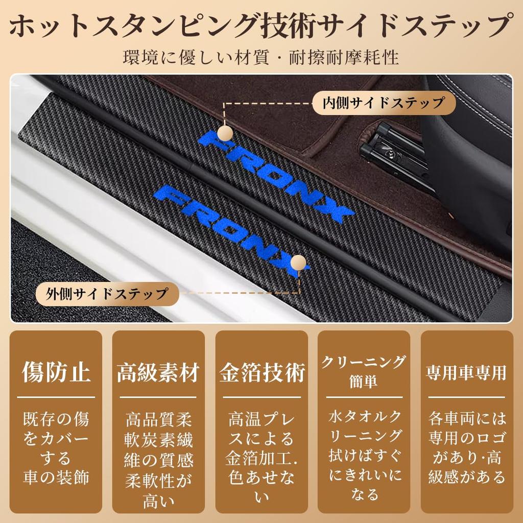 GOODGOODCAR Suzuki Fronx Modell släppt oktober 2024 Sidostegsskydd, Tröskelskydd, Suzuki Fronx