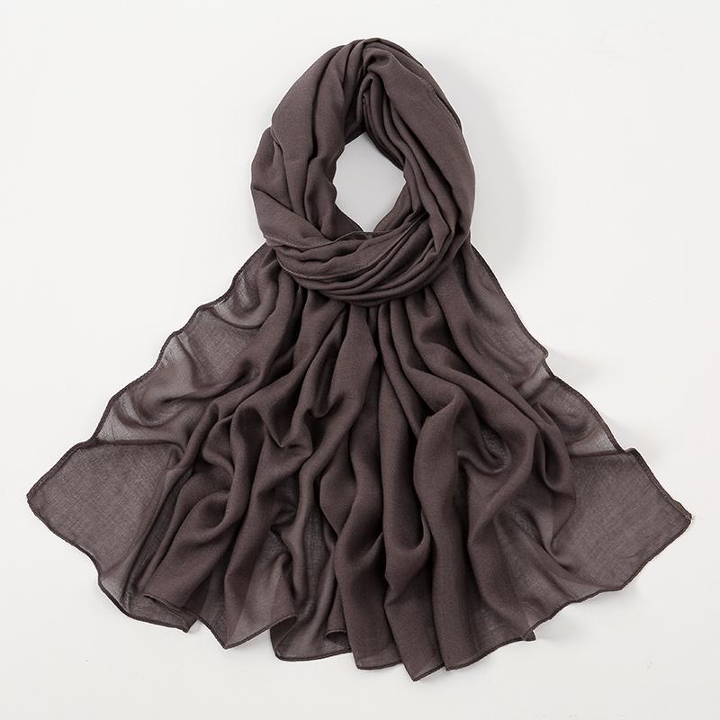 New Muslim Modal Hijab Rayon Cotton Shawls For Women Plain Scarf Big Size Headscarf Wraps Islamic Turban Headband 170*75cm