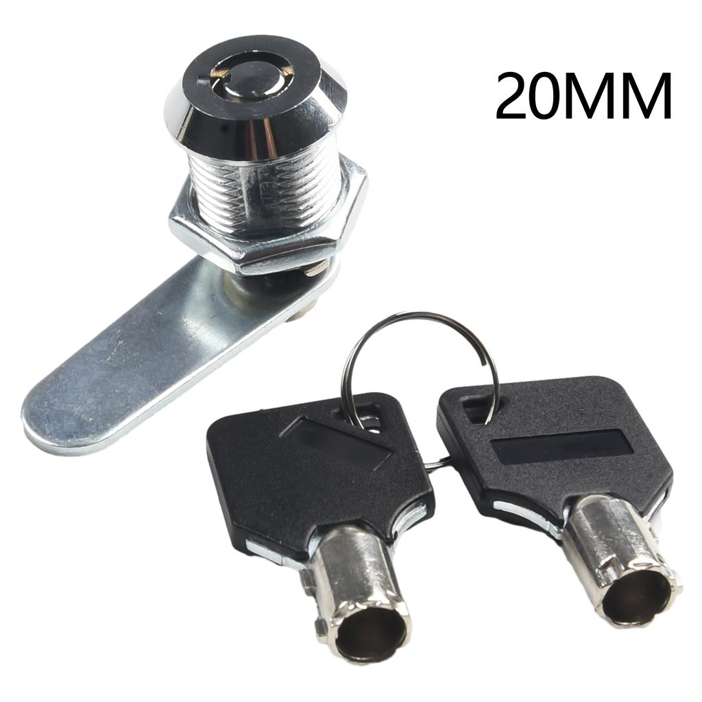 Cam Lock Drawer Cabinet Mail Box Lock 16-30mm Drawer Lock Zinc Alloy Cupboard Tongue Lock With 2 Key Furniture Hardware