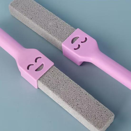 Pumice Stone Toilet Bowl Cleaner with Handle Efficiently Removes Hard Water Rings Calcium Buildup Pumice Stone Scrubber