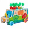 [PACZB] Wooden Multifunctional Toy Car, Bug and Carrot Sorter, Z3106