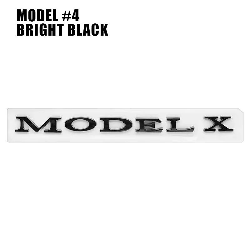 ALG1 1Pc Car Styling Logo Badge For Tesla Model 3 Model S Models Y X ABS 3D Rear Trunk Body Emblem Sticker Decal Decorate Accessories
