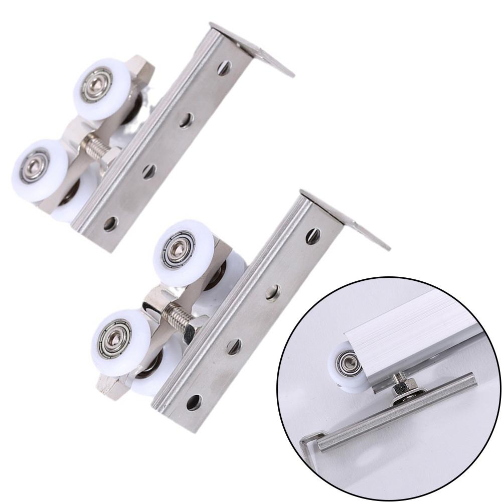 Roată de ușă glisantă, roată agățată, scripete de șină pentru uși de dulap, poate suporta 50 kg, șină de ridicare pentru dulap, scripete de ușă, hardware-ul ușii