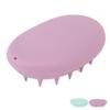 3pcs Oval Shape Hair Brush Silicone Elastic Wide Teeth Shampoo Brush for Hair Washing Cleaning