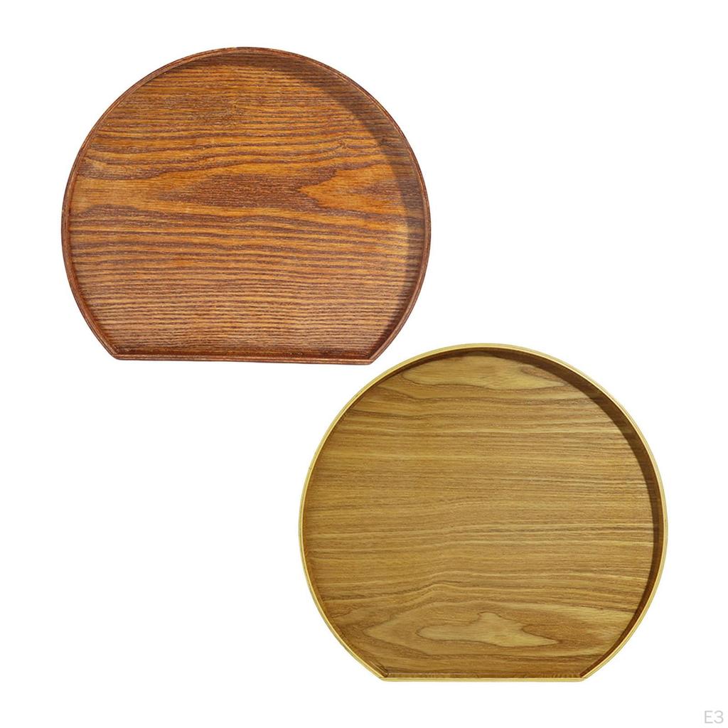 Decorative Wooden Serving Tray In The Shape of A for Desserts And Dried Fruits