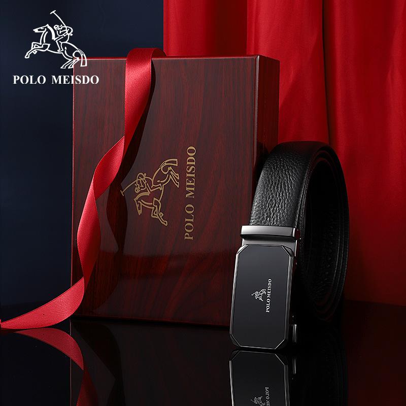 Paul Men's Genuine Leather Automatic Buckle Belt - Luxury Brand Top Layer Cowhide