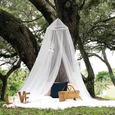Practical Bed Curtain Fine Mesh Decorative Versatile Round Dome Princess Bed Canopy Room Decor