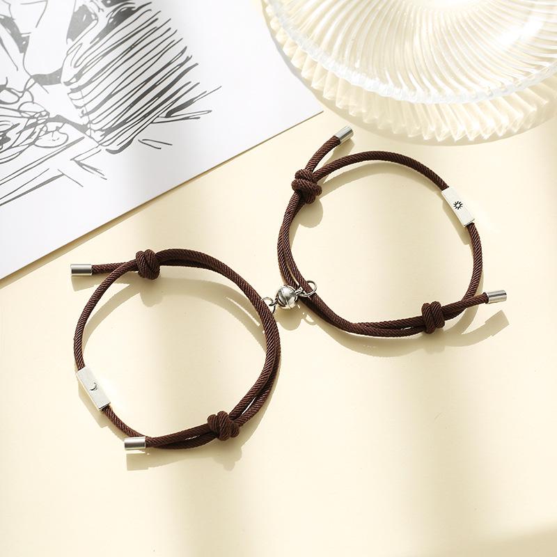 2020 Sonne & Mond Legierung Paar Armbänder mit Magnetischer Anziehung - Freundin Schmuck