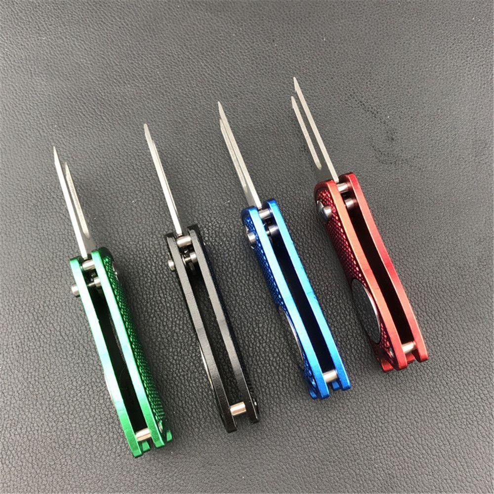 Training Switchblade Pitch Groove Cleaner Putting Green Fork Divot Repair Tool Golf Pitchfork
