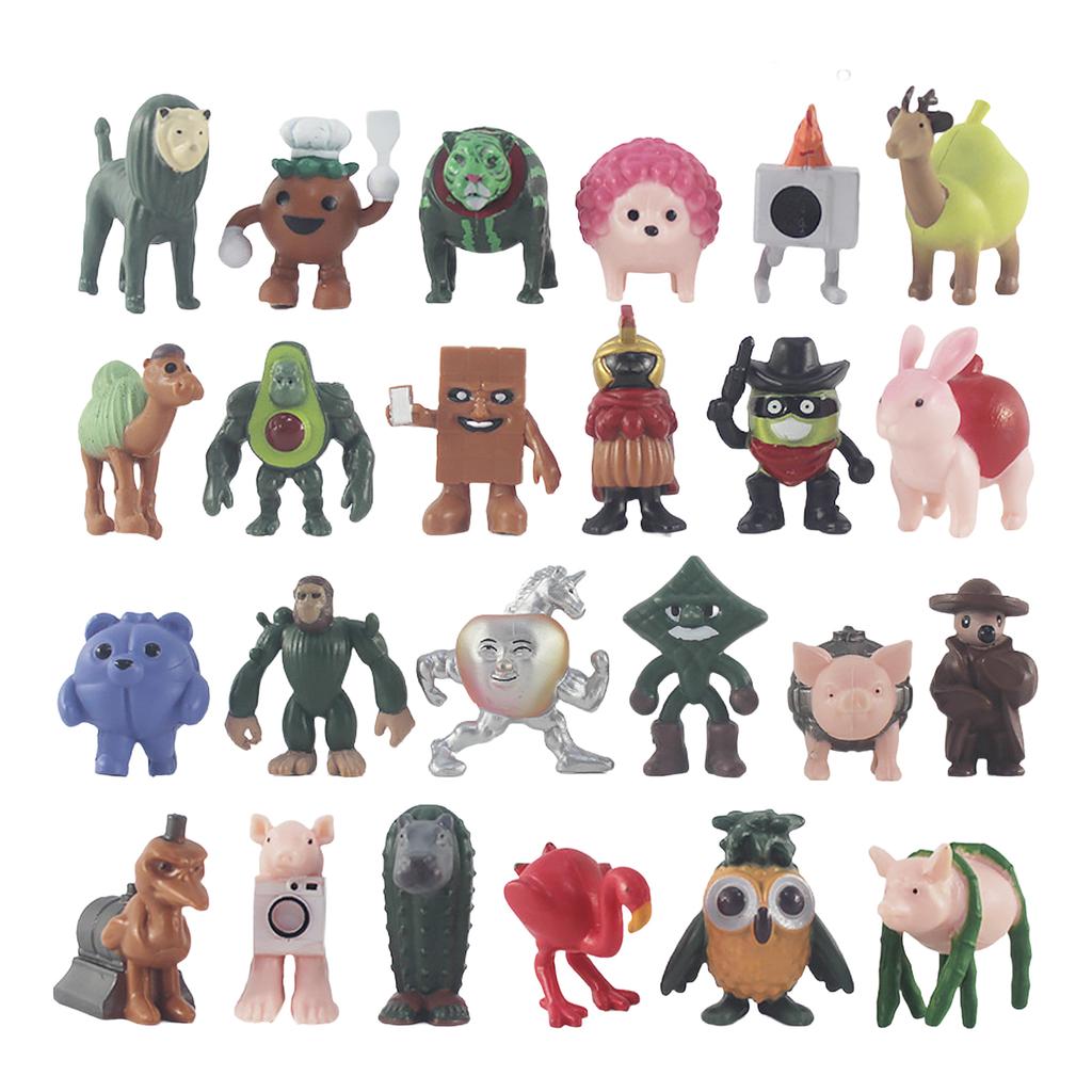 Wooden Stick Figurine Blind Boxes Cave Music Toy 24pcs