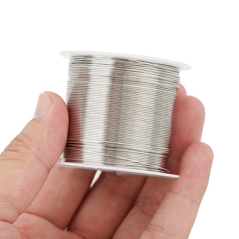 1 Rolle Edelstahl Perlendraht Armband Schnüre 0,2 0,3 0,4 0,5 0,6 mm Starker Halsketten Faden String Für DIY Schmuckherstellung