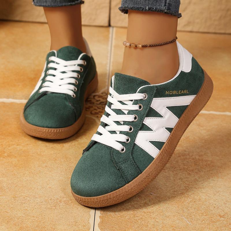 Women's Spring-Autumn Flat Soft-Soled Gump-Style Training Casual Sports Shoes, Retro Versatile Footwear, Available In Large Sizes.