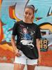 Mamimi Samejima FlCL Tshirt Retro Anime Comic Tshirt Mens and Womens Summer Cotton Loose Fashion Short Sleeve Top