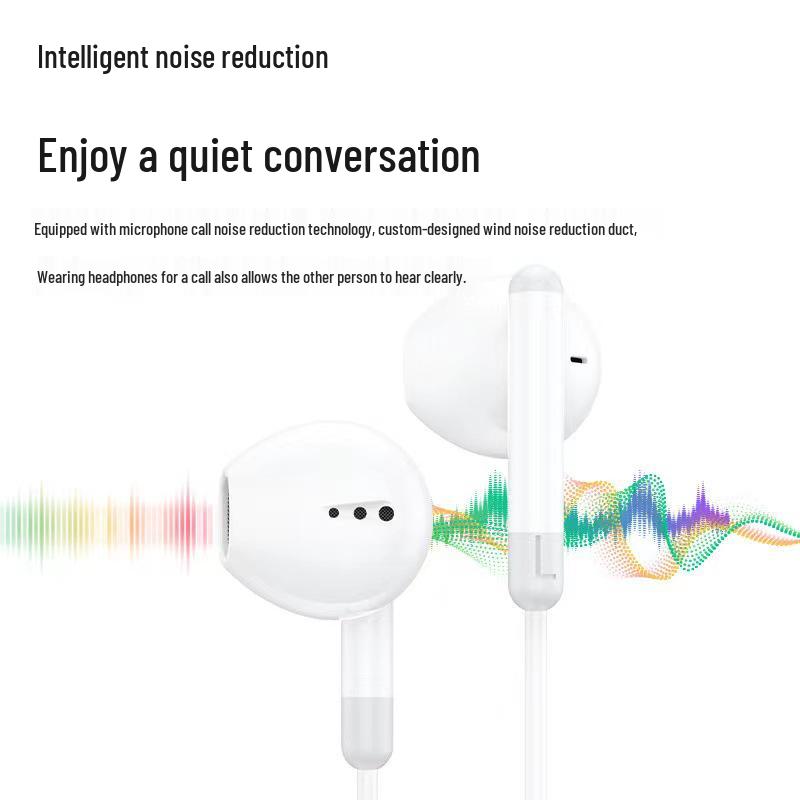 Cross-Border Type-C In-Ear Wired Earphones with Mic, High-Definition Stereo Sound, for Mobile Phones
