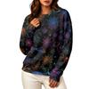 Women's Casual Long Sleeve Halloween Print Crewneck Sweatshirt