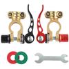 Universal 2Pcs 24V 12V Quick Release Battery Terminals Clamps Car Top Post for Caravan Boat Motorcycle Car Car Accessories