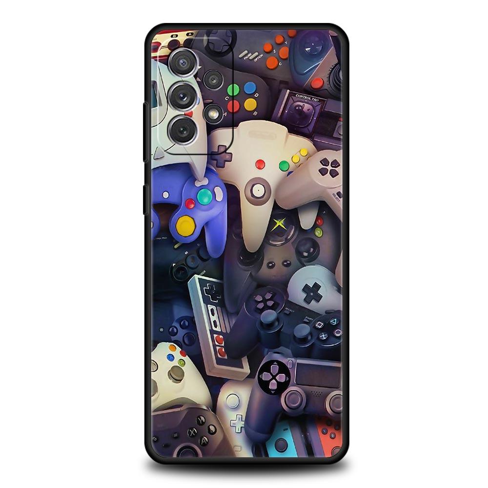 Game Controller Graphic Phone Case For Samsung Galaxy A17 A07 A55 A35 A25 A15 A05 A33 A31 A23 A21s A13 A41 A73 A53 A51 A71 Cover