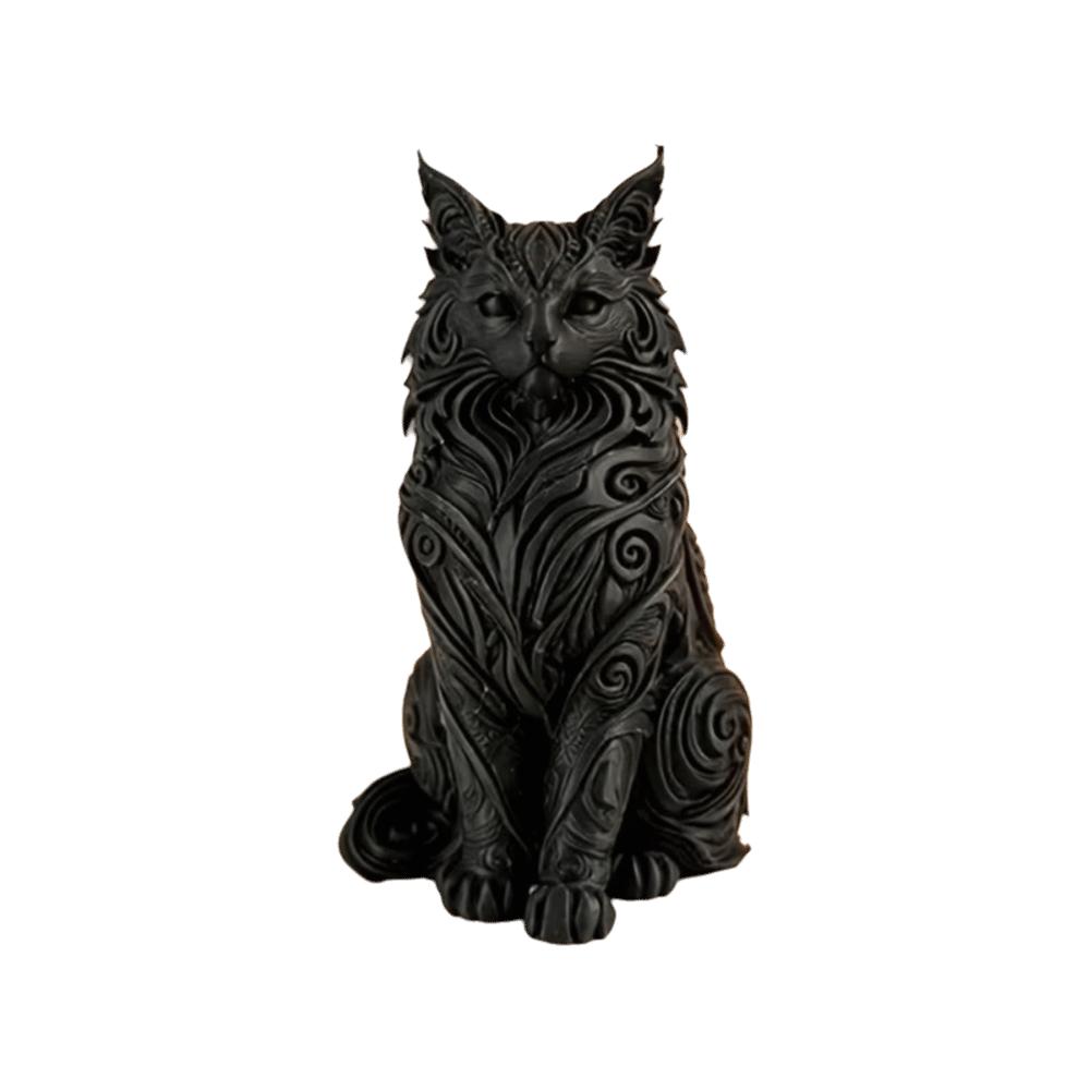 Nordic-Style Desktop Cat Ornaments Cute Sitting Cat Sculpture Cat Statue Living Room Decor
