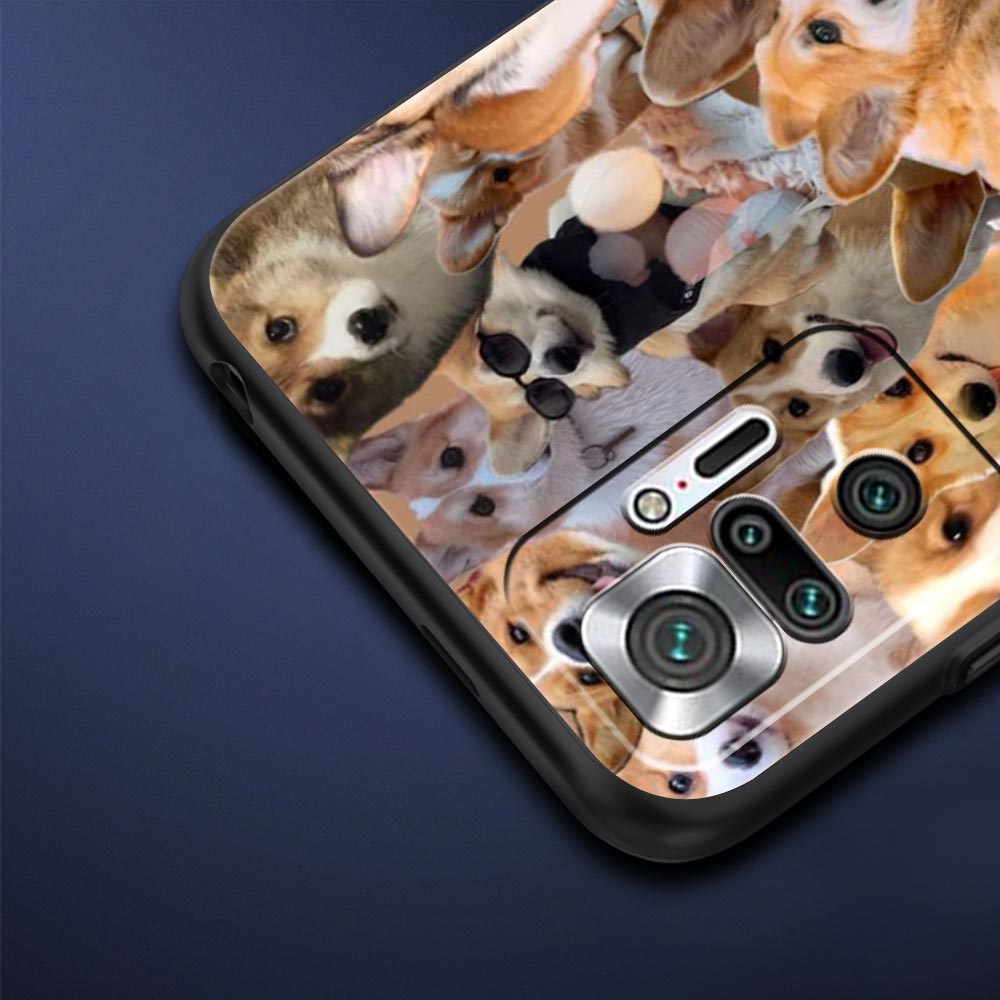 Cute Corgi Dog Phone Case Cover for Redmi 14C 10C Note 15 14 13 12 10 11 K40 Pro Plus 5G Shockproof Soft TPU Shell Fundas Capas
