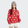 MLB Diamond Heart Crewneck Long Sleeve Sweatshirt Couple Style Men Sweatshirt Red 3AMTH0124-43RDS