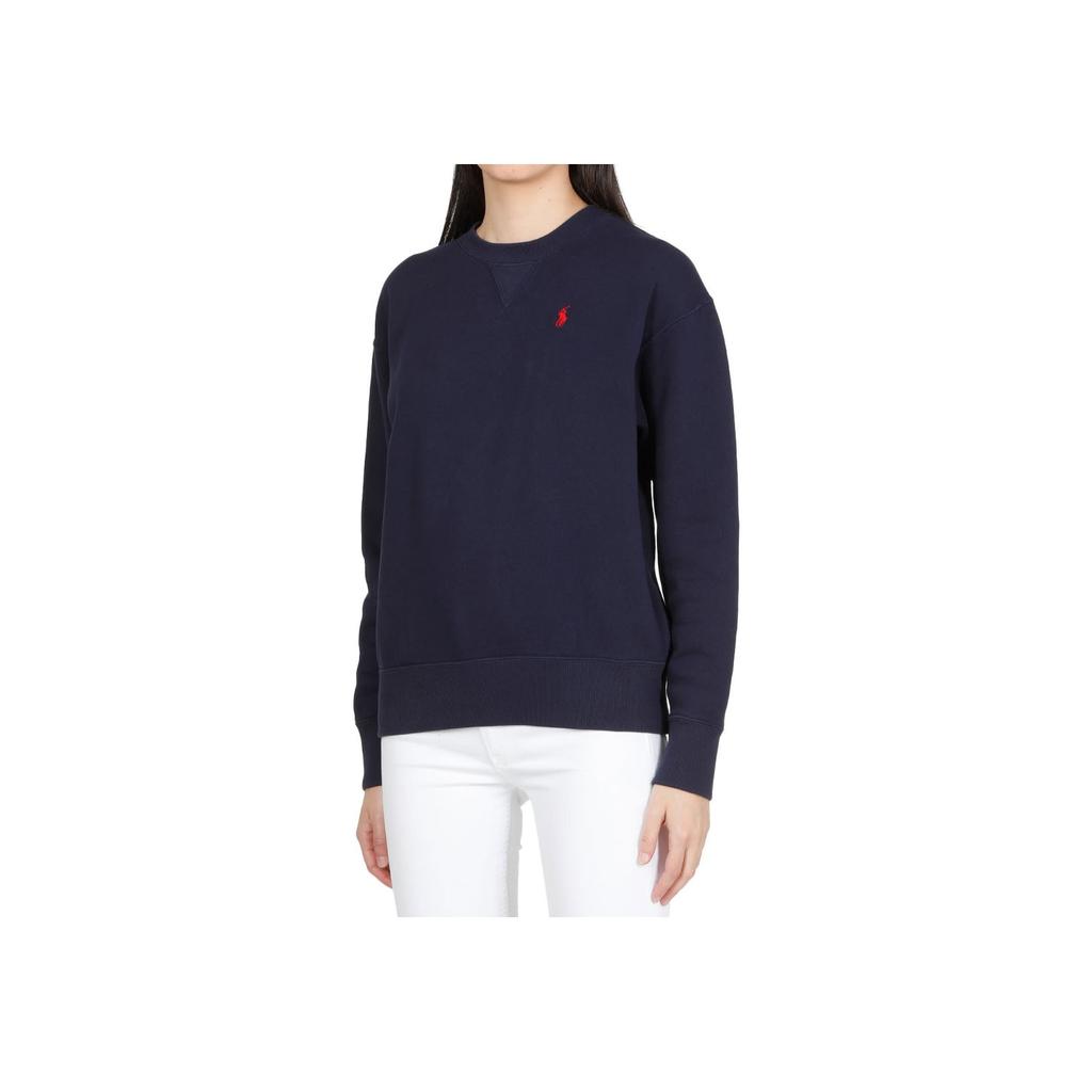 Polo Ralph Lauren Ss23 Logo Print Crewneck Sweatshirt Women sweatshirt Blue 211891557-002