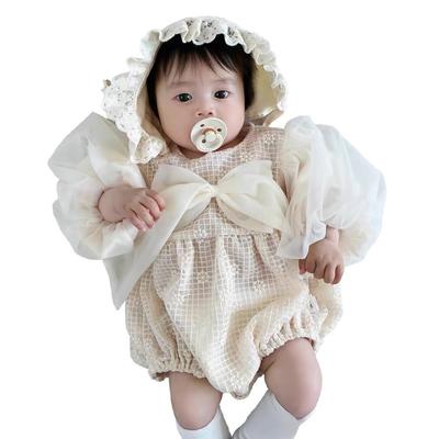 Baby Clothes Voluminous Long Sister For Everyday Baby PF08 [SLINX] Rompers, Sleeves, Sleeves, Girls, Ribbon, Fluffy, Kids, Children, Soft, Clothes,